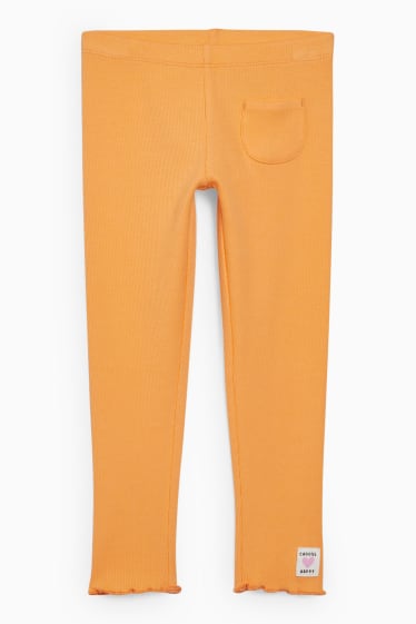 Enfants filles - Leggings - orange clair