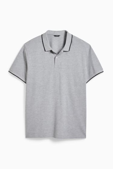 Hombre - Polo - gris jaspeado