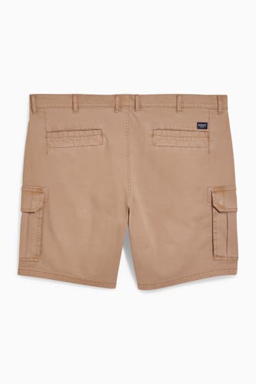 Men - Cargo shorts - taupe