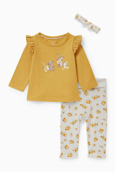 Babys - Baby-outfit - 3-delig - crème wit