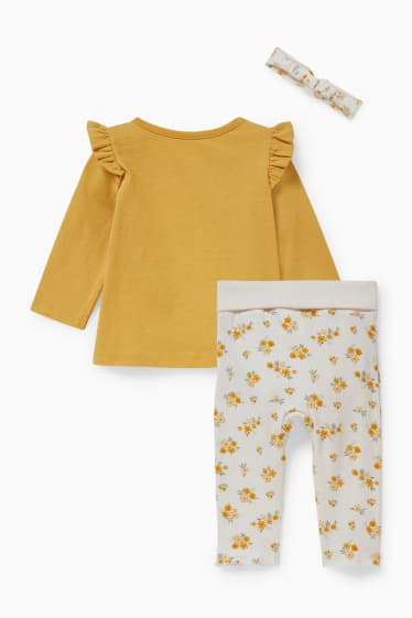 Neonate - Completo neonati - 3 pezzi - bianco crema