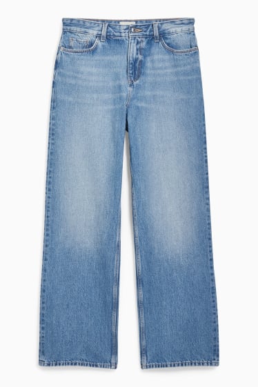 Dames - Relaxed jeans - high waist - jeanslichtblauw