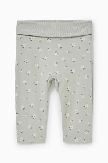 Baby Mädchen - Baby-Outfit - 3 teilig - geblümt - mintgrün