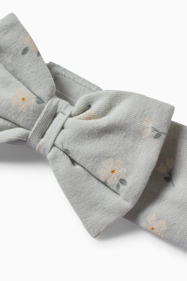 Baby Mädchen - Baby-Outfit - 3 teilig - geblümt - mintgrün