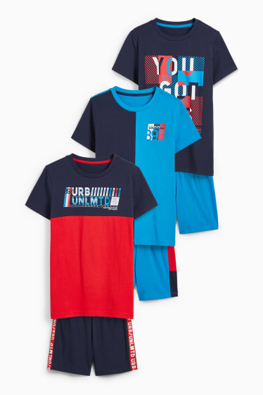 Children Boys - Multipack of 3 - short pyjamas - dark blue