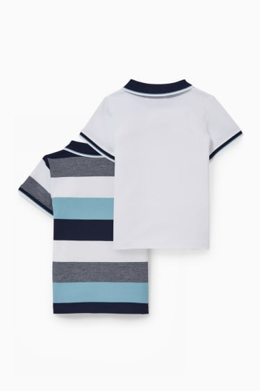 Kinderen - Set van 2 - poloshirt - wit