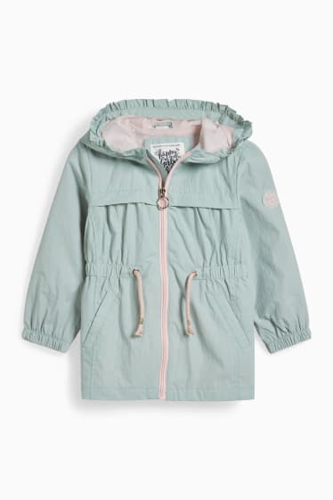 Kinder Mädchen - Jacke mit Kapuze - mintgrün