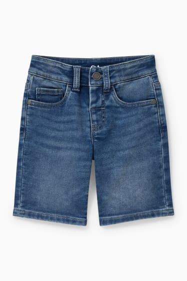 Kinderen - Korte spijkerbroek - jog denim - jeansblauw