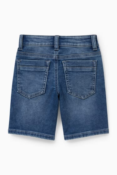 Kinderen - Korte spijkerbroek - jog denim - jeansblauw