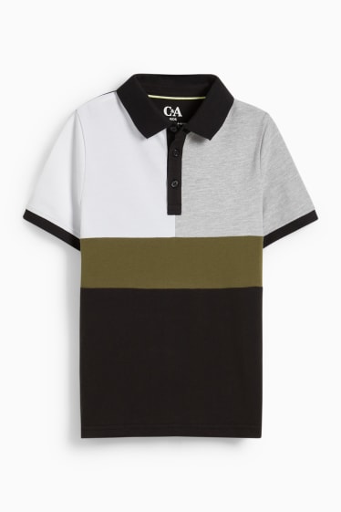 Kinder Jungen - Poloshirt - schwarz