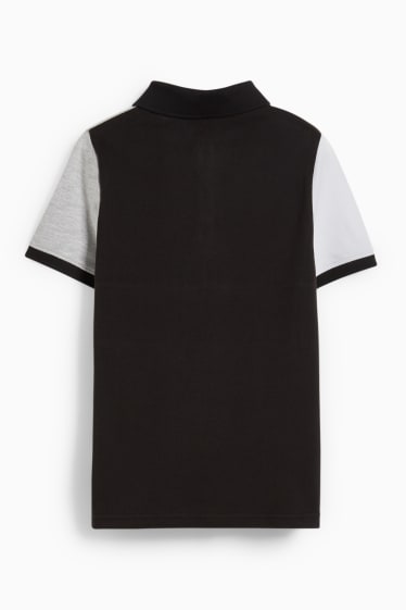 Kinder Jungen - Poloshirt - schwarz
