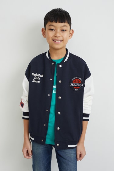 Enfants - Veste style universitaire - bleu foncé