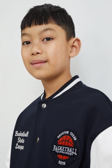 Kinderen: jongens - Collegejas - donkerblauw