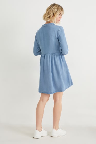 Damen - Kleid - blau