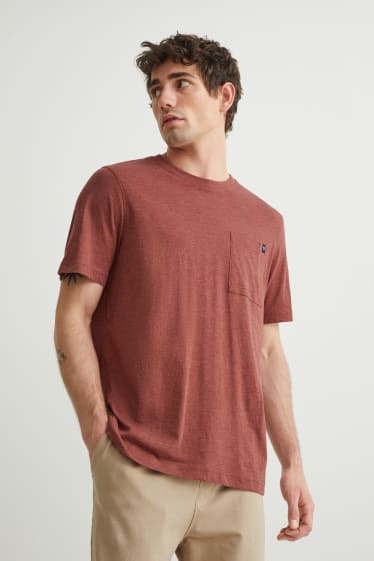 Men - T-shirt - brown