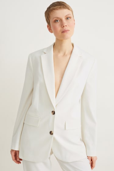 Femmes - Blazer oversize - blanc