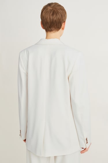 Damen - Oversized-Blazer - weiss