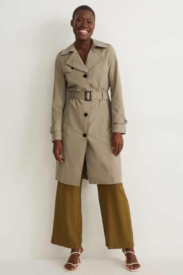 Damen - Trenchcoat - grün
