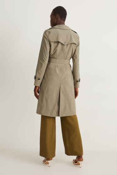 Damen - Trenchcoat - grün