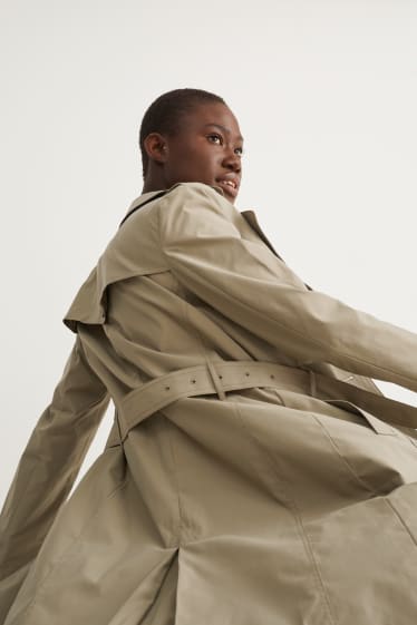 Damen - Trenchcoat - grün