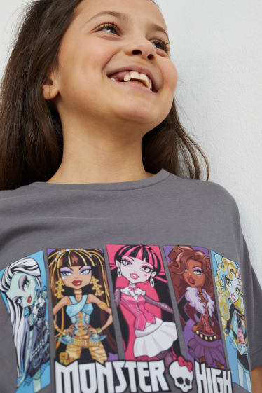 Kinderen - Monster High - T-shirt - donkergrijs