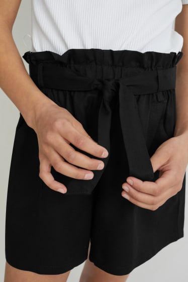 Kinder - Shorts - schwarz