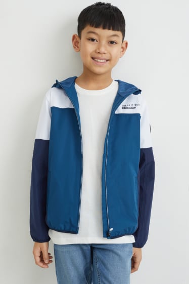 Kinder - Jacke mit Kapuze - dunkelblau