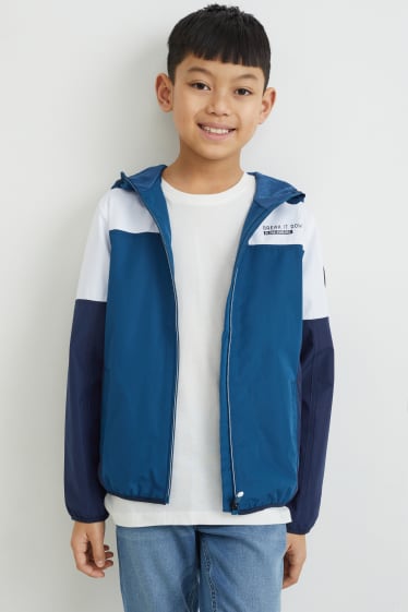 Enfants garçons - Veste à capuche - bleu foncé
