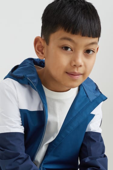 Enfants garçons - Veste à capuche - bleu foncé