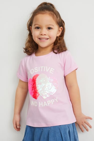 Kinder - Kurzarmshirt - pink