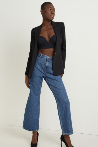 Dona - Relaxed jeans - high waist - texà blau