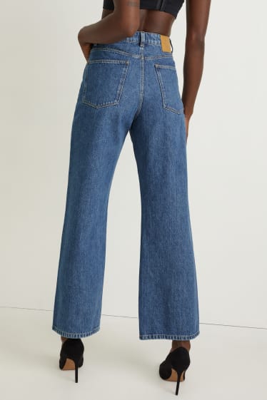 Dona - Relaxed jeans - high waist - texà blau