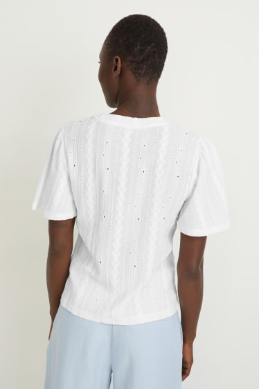 Damen - T-Shirt - weiss