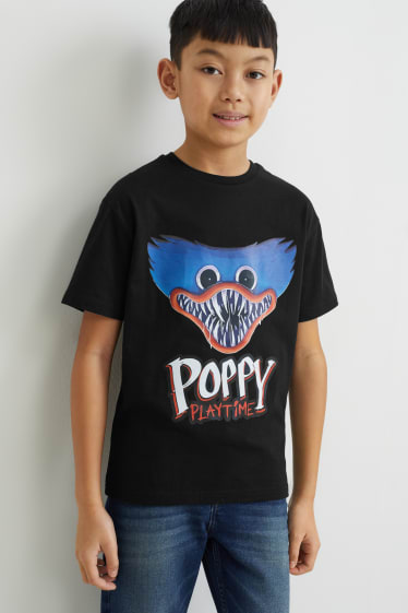 Copii - Poppy Playtime - tricou cu mânecă scurtă - negru