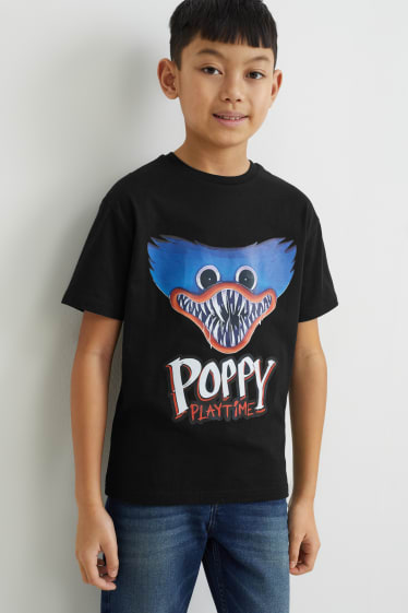 Enfants garçons - Poppy Playtime - haut à manches courtes - noir