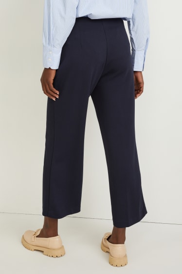 Women - Culottes - high waist - dark blue