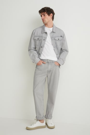 Pánské - Regular jeans - džíny - světle šedé