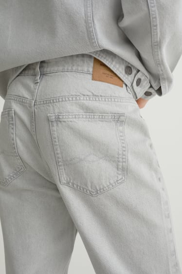 Pánské - Regular jeans - džíny - světle šedé