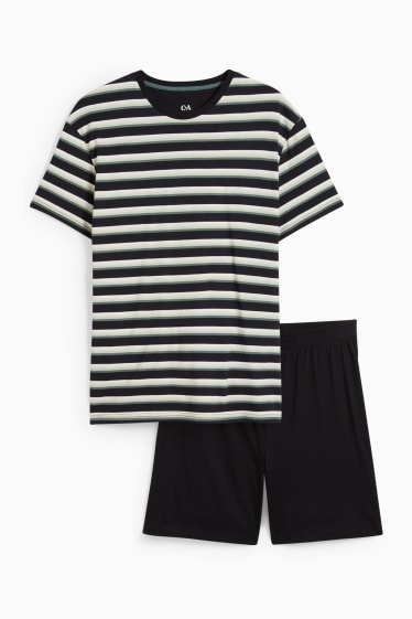 Home - Pijama curt - negre