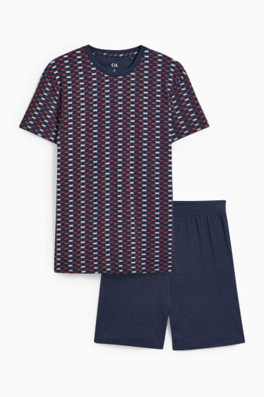 Men - Short pyjamas - dark blue