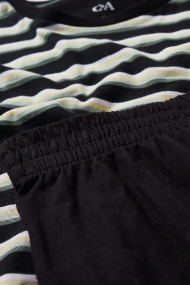 Herren - Shorty-Pyjama - schwarz