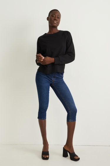Femmes - Jegging jean corsaire - mid waist - LYCRA® - jean bleu