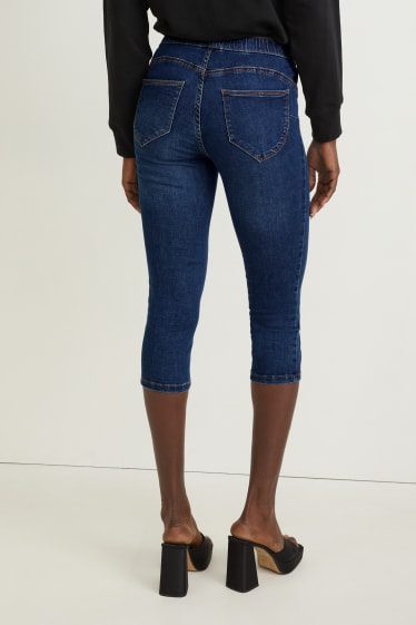 Femmes - Jegging jean corsaire - mid waist - LYCRA® - jean bleu