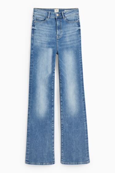 Damen - Flared Jeans - High Waist - Shaping-Jeans - Flex - LYCRA® - jeansblau