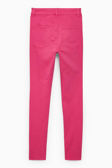 Damen - Jegging Jeans - High Waist - pink
