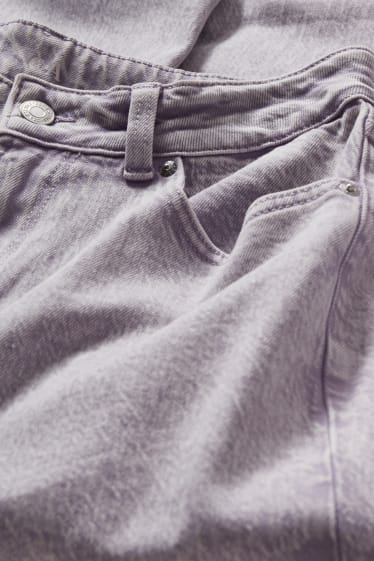 Women - Mom jeans - high waist - LYCRA® - lilac