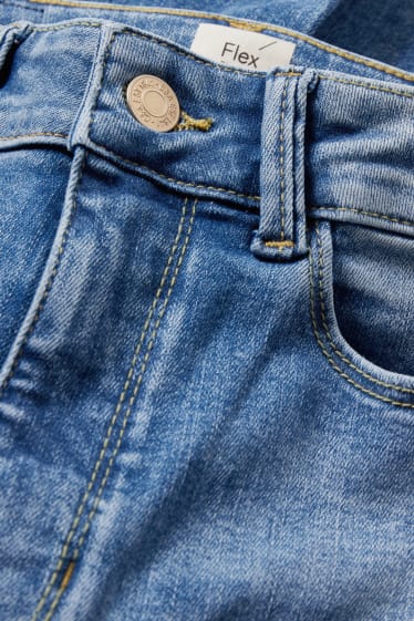 Kobiety - Flared jeans - wysoki stan - dżinsy modelujące - Flex - LYCRA® - dżins-niebieski