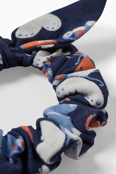Bambine - Set - vestito e scrunchie - 2 pezzi - blu scuro