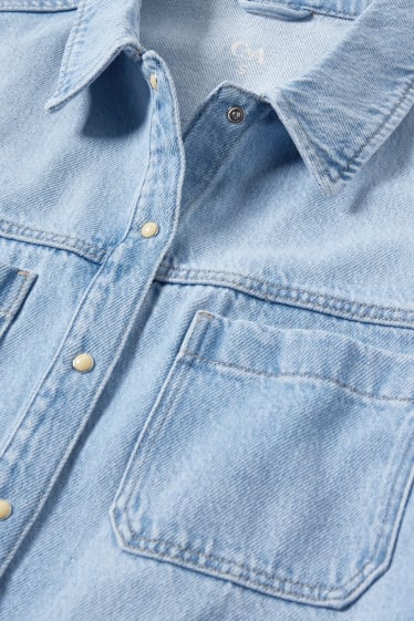 Femmes - Veste-chemise en jean - jean bleu clair