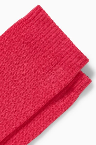 Mujer - Calcetines de tenis - rosa oscuro